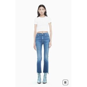 MOTHER The Insider Crop Step Fray Work hard play hard 27